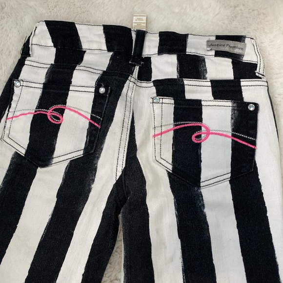 Justice premium stripe skinny jeans - Picture 6 of 8